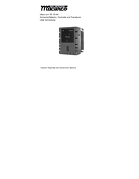 Thumbnail of document Manual - TX-6-AM/TX-12-AM Ammonia Fixed Gas Detector